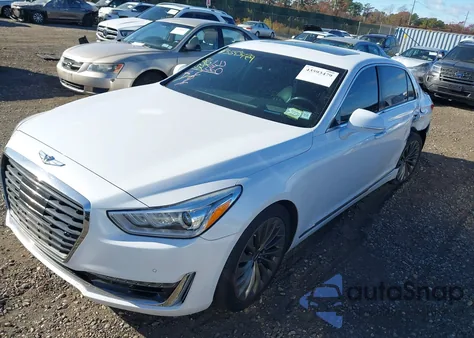 2017 Genesis G90 5.0 Ultimate из США, поврежденный, VIN KMHG54JH9HU025443